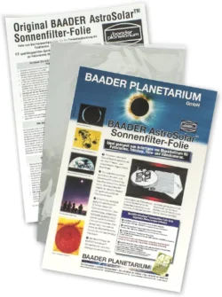 Lámina Filtro Solar Baader ND 5.0 A4 20x29cm - Ideal para observación visual